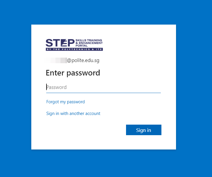 Enter password.